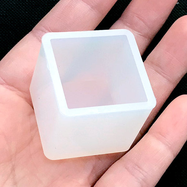 Small Cube Silicone Mold | Square Mould | Geometric Flexible Mold | Clear  Mold for UV Resin | Epoxy Resin Mold (25mm)